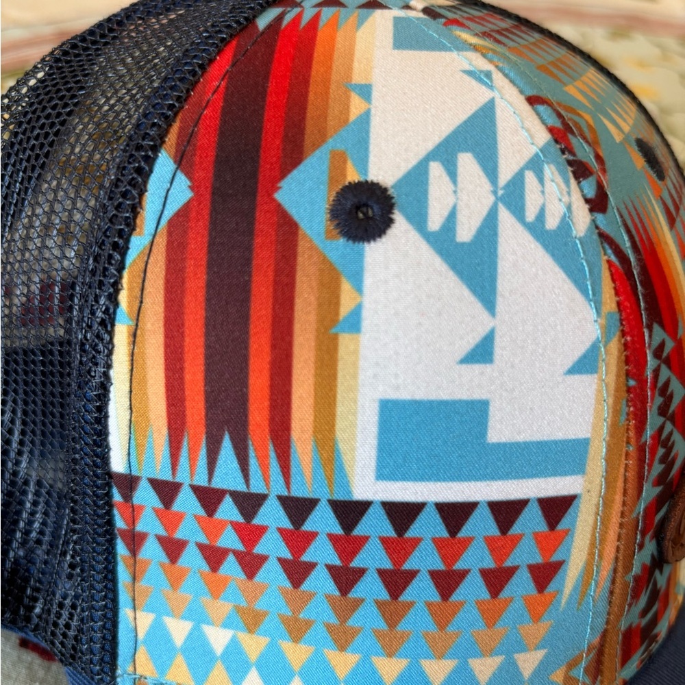 Weaver Leather Multicolor Geometric Pattern Hat - Picture 7 of 8